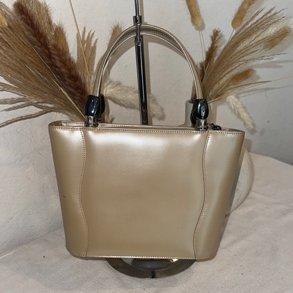 Authentic Yukiko Hanai Tan Leather Bag